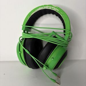 Razer Kraken Gaming Headset Corded Mic With Extension Green Used
